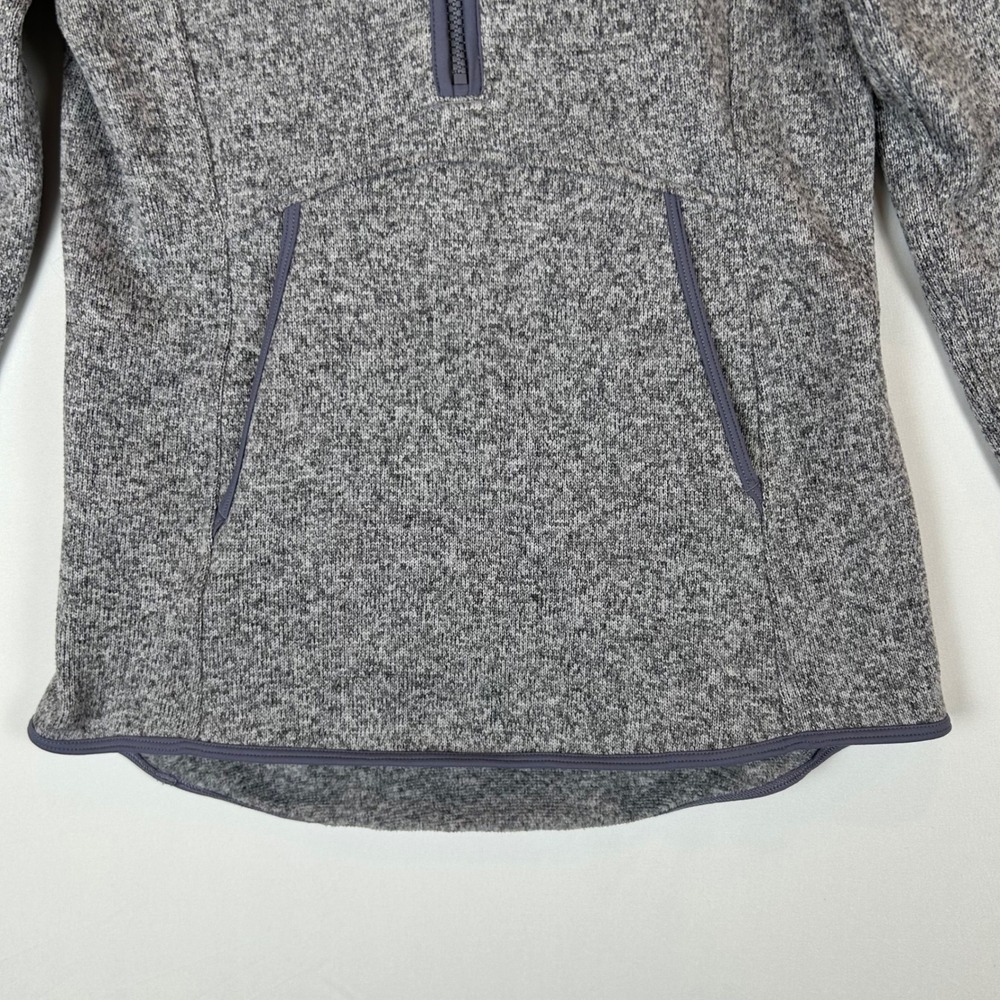Lululemon Heathered Silver Lilac Fleece & Thank You Pullover Womens Size 4 - Picture 6 of 10